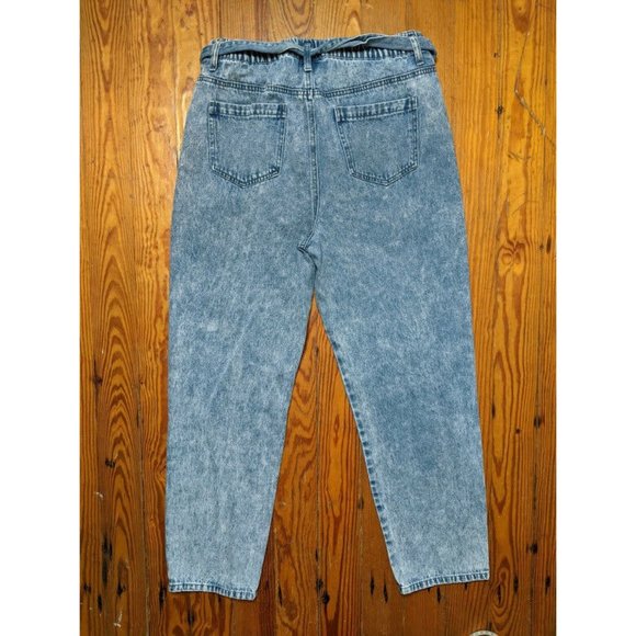 Forever 21 Denim Stonewash Acid Wash High Waist Rise Pants Jeans Size 30 - Picture 4 of 8